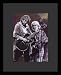 Bob Dylan & Jerry Garcia (Live on Stage) Music Framed & Matted Poster Print - 16 X 20