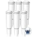 AQUACREST Claris White TÃœV SÃœD Certified Coffee Machine Water Filter, Compatible with Jura Claris White, 60209, 68739, 62911 - including various models of Nespresso, Capresso, Impressa, Pack of 6