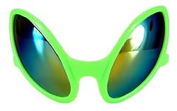 DR PEEPERS Alien Close Encounter Costume Glasses Kids to Adult One Size Green Unisex-adult