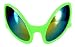 DR PEEPERS Alien Close Encounter Costume Glasses Kids to Adult One Size Green Unisex-adult