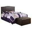 Newry Headboard with Storage Stool - Dark Brown (Queen)