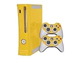 Xbox 360 Skin - NEW - LEMON YELLOW system skins faceplate decal mod