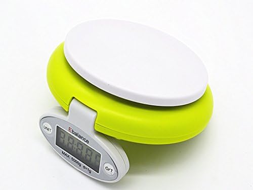Carelove Folding 0.01 High Accuracy 11lb/5kg Digital Kitchen Food Scale, Ce Approved, 2 AAA Batteries Included