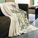 Decobena Solare Cream Floral Blanket