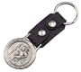 tomaxx Echtleder Schl�sselanh�nger St. Christophorus mit silber/ schwarz - Echt Leder! L�nge 10cm