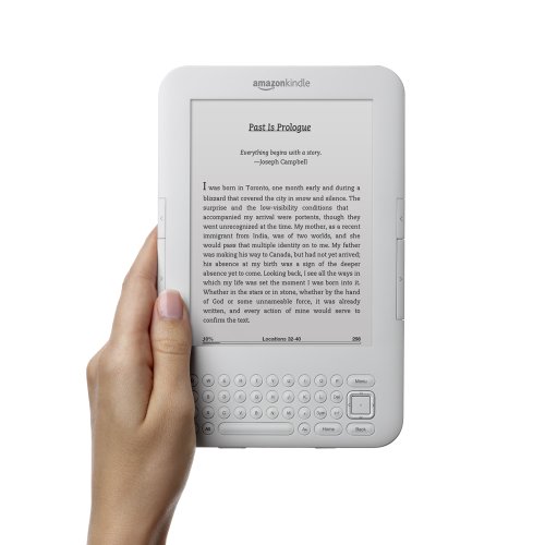 Kindle 3G Wireless Reading Device, Free 3G + Wi-Fi, 6 Display, White, 3G Works Globally - Latest Generation