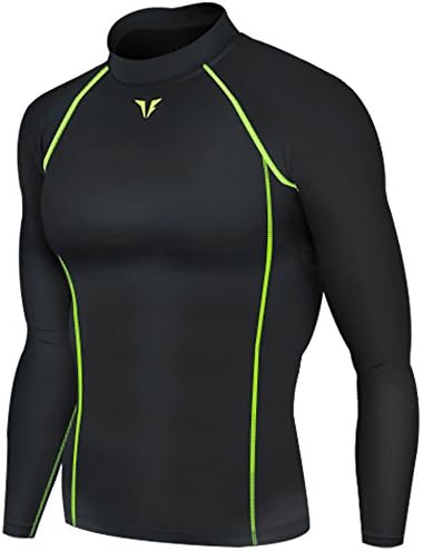 New 214 Black Skin Compression Tights Base Layer Running Shirts Men