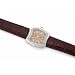 Pedre Rectangular Pave Crystal Watch with Croco-Leather Strap