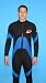 Men's/ Unisex 3mm Size Large Front Zipper Full Length Wet Suit 9803