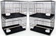 Brand New Lot of Four Aviary Breeding Bird Cage 30x18x18BLK
