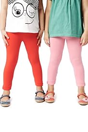 2 Pack Cotton Rich Button Cuff Leggings