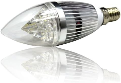 ZONO® Special Design E14 Base 5x2W LED Candle Light 60 Incandescent Replacement AC 85-265V 10W LED Light with Glass Cover Silver