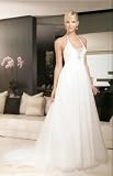 White Taffeta Babydoll Wedding Gown