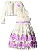 American Princess Girls' Ribbon Flower Sweater Dress