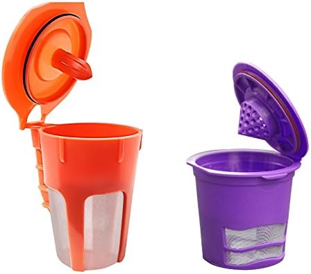 Fill N Save [STARTER PACK] 2 Pack Reusable K Cup and Carafe coffee filter for the Keurig 2.0, K200, K300, K400, K500 Series of Machines