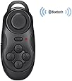 SUNNYPEAK Wireless Bluetooth Gamepad Remote Controller Compatible with 3D VR Glasses Google Cardboard Selfie Camera Shutter Wireless Mouse Music Player iPhone iPad Ebook Tablet PC TV (Black)