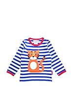 Toby Tiger Camiseta Manga Larga Lsaotig (Azul / Blanco)