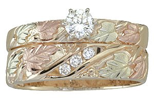 Black Hills Gold Ladies' 10K Wedding Set