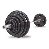 Body Solid OSR300S Rubber Grip Olympic Set With Chrome Bar