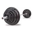 Body Solid OSR500S Rubber Grip Olympic Set With Chrome Bar