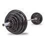 Body Solid OSR300S Rubber Grip Olympic Set With Chrome Bar
