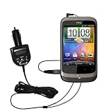 2nd Generation Audio Fm Transmitter Plus Integrated Car Charger For The Htc Wildfire With Gomadic Tipexchange Technology