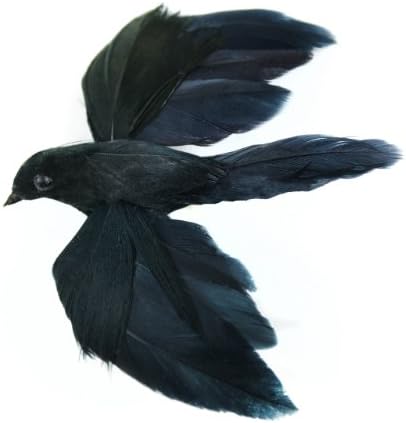 Touch of Nature 2.25" Black Flying Crow on wire, 1pc