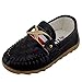 DADAWEN Boy's Girl's Classic Slip-on Loafers Oxford Flat Shoes Black US Size 9 M Toddler