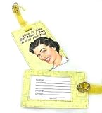 I USED to CARE LUGGAGE tag ID travel bag RETRO TAG NU