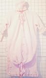 Knitted on Hand Knitting Machine Baby Pink Chenille Finished By Hand Crochet Infant Girls Gita Bunting and Hat Set Trimmed with Satin Rosebuds and Large 32 Inch By 46 Inch Matching Blanket