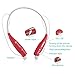 Universal S Gear -HV-Digitial 800 Wireless Music A2dp Stereo Bluetooth Headset Neckband Style Earphone Headphone performance flexible comfort quick Foldable Hands free RED