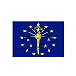 Indiana Flag 12 x 18 inch
