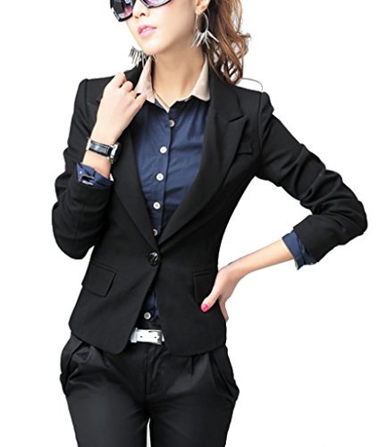 人気　ジャケット　テーラード　大きいサイズ　黒限定　カジュアル　オフィススタイル　1つボタン　キレイ目　ライン　選べる4サイズ：L XL XXL XXXL　『限定・巾着袋付き』