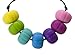 Stimtastic Chewable Silicone Chunky Bead Necklace Nontoxic BPA and Phthalate, Pastel