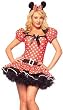 Sexy Adult Womens Halloween Costumes Mickey Mouse Club Minnie Dress Costume Theme Party Outfit