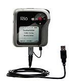 Classic Straight USB Cable for the Rio Karma with Power Hot Sync and Charge capabilities - Gomadic Brand w/ TipExchange Technology
