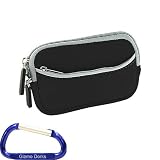 Gizmo Dorks Neoprene Zipper Sleeve (Black) with Carabiner Key Chain for the Garmin Nuvi 40 and 40 LM