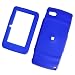 Sharp Sidekick LX 2009 T-Mobile Rubberized Snap On Protector Hard Case Leather Paint Rubber Feel Cover Blue