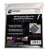 Amps CS09J Half Height 7mm DVD Case Wrap 200 Pack