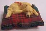 Sleeping Golden Retriever Yellow Lab Christmas Ornament