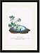 Black Framed/Matted Print 17x23, Oimatsu And Shiragiku (Pine and White Winter Chrysanthemum)...