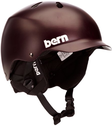 Bern Unlimited Watts EPS Satin Finish Carbon Fiber Snow Helmet with Black Liner