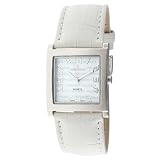 Peugeot Womens 312WT Silver-Tone White Leather