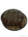Set of 2 Chocolate Brown Slat Bamboo Round Placemats