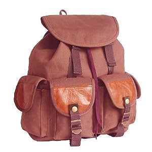 Military Inspired Stylish Backpack Canvas Day Pack