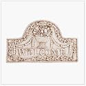 Flower Basket Welcome Plaque