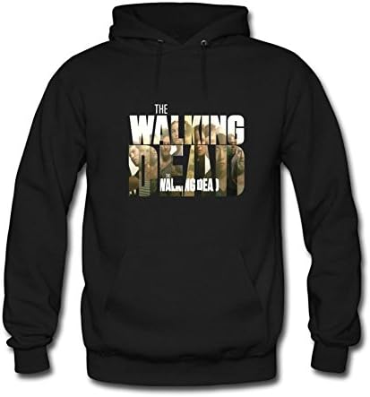 Fowe Men's Long Sleeve O Neck The Walking Dead Family Cotton Hoodies XX Large Black