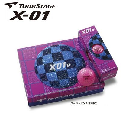 ブリジストン ツアーステージ X-01 B+ スーパービビッド 12P