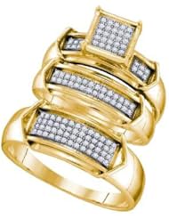 0.33CTW DIAMOND FASHION TRIO SET