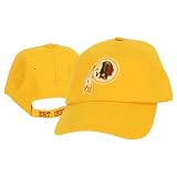 Washington Redskins "Established 1932" Destructed Screen Print Logo Adjustable Baseball Hat (One Size Fits Most Ages 13+) - Yellow